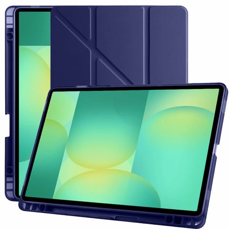 Samsung Galaxy Tab S10 FE 11 Inc SM-X520 Üçgen Katlanabilir Kalemlikli Yatay Dikey Standlı Kılıf