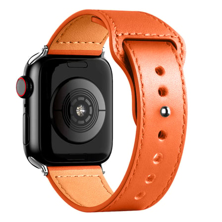 iWatch 7 8 9 10 11 Series 48/40/41/42mm İle Uyumlu Premium Classic Deri Görünümlü Kordon