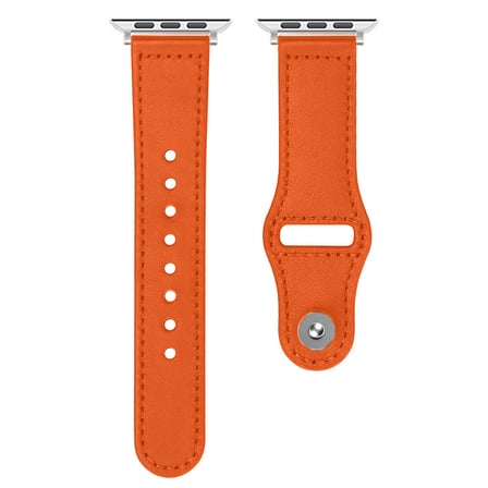 iWatch 7 8 9 10 11 Series 48/40/41/42mm İle Uyumlu Premium Classic Deri Görünümlü Kordon