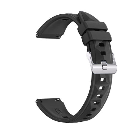 Sneezy Huawei Watch GT4 41mm İle Uyumlu Prism Metal Tokalı Soft Yumuşak Silikon Kordon