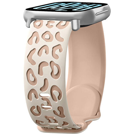 Redmi Watch 5 Lite Active İle Uyumlu Leopar Desenli Yumuşak Silikon Kordon