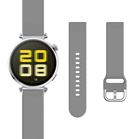 Huawei Watch GT5 41mm İle Uyumlu A Kalite Yumuşak PureLux Soft Tokalı Silikon Kordon