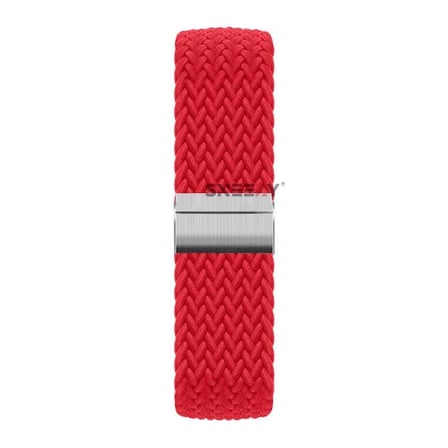 Sneezy Huawei Watch GT5 46mm İle Uyumlu 22mm Metal Klips Solo Fiberlink Örgü Kordon