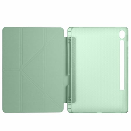 Samsung Galaxy Tab S9 FE 11 Inc SM-X610 Üçgen Katlanabilir Kalemlikli Yatay Dikey Standlı Kılıf
