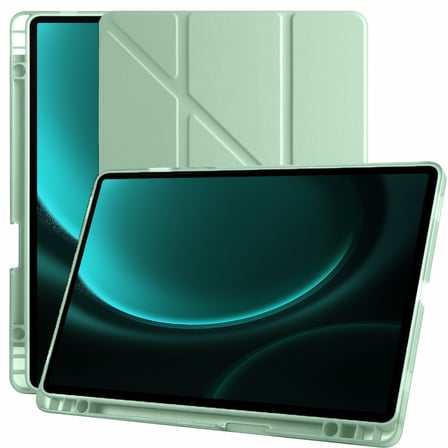 Samsung Galaxy Tab S9 FE 11 Inc SM-X610 Üçgen Katlanabilir Kalemlikli Yatay Dikey Standlı Kılıf