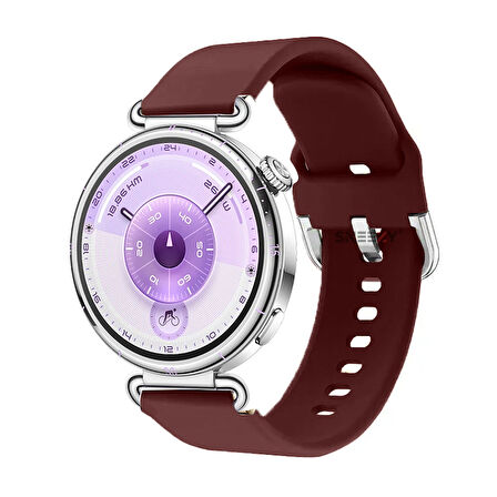 Huawei Watch GT6 41mm İle Uyumlu Yumuşak PureLux Soft Tokalı Silikon Kordon