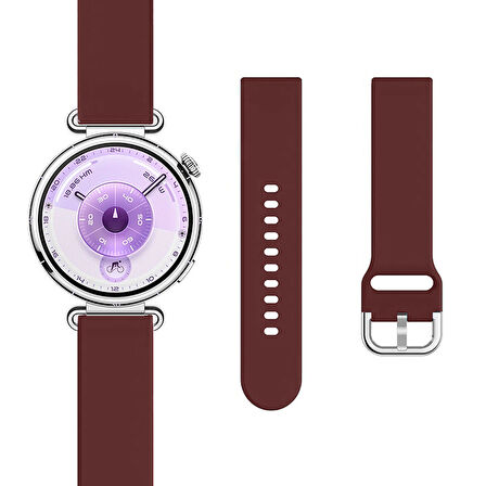 Huawei Watch GT6 41mm İle Uyumlu Yumuşak PureLux Soft Tokalı Silikon Kordon