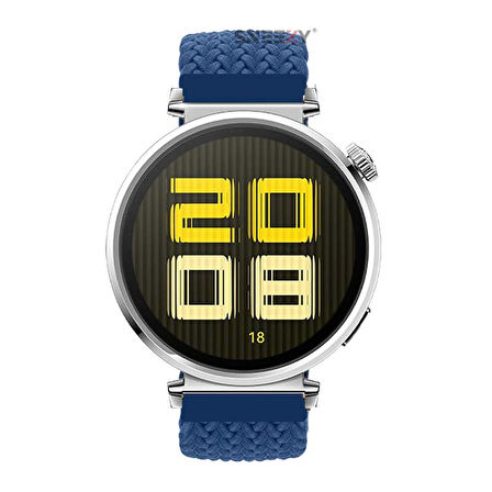 Sneezy Huawei Watch GT5 41mm İle Uyumlu FiberLink Manyetik Tokalı Kumaş Örgü Kordon