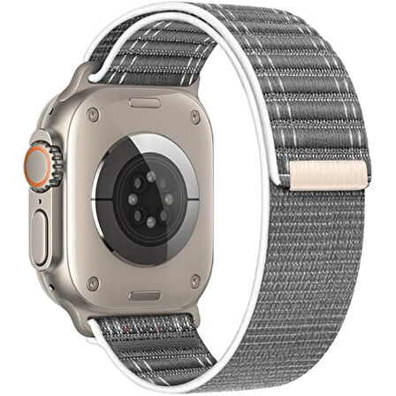 Apple Watch Uyumlu 44 45 46mm Utra 49mm Fabric Spor Yumuşak Kumaş Kordon Seri 2 3 4 5 6 Se 7 8 9 10