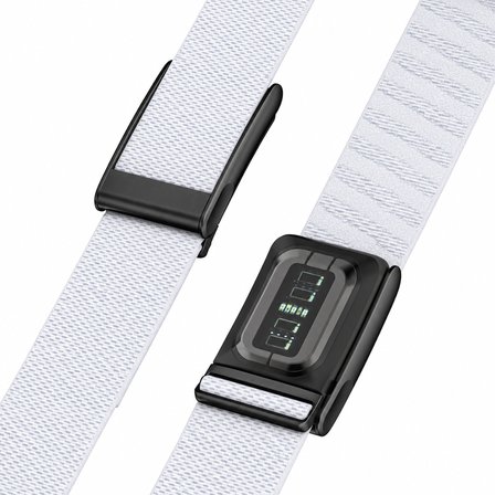 Sneezy WHOOP Peak 5.0 ile Uyumlu Nylon Loop Ayarlanabilir Spor Kordon Siyah Metal Kasalı