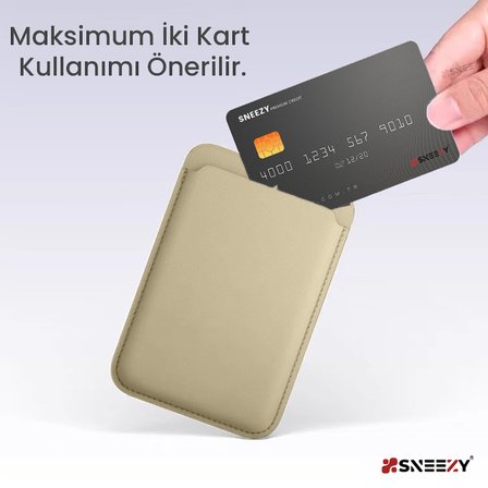 Sneezy İphone 12 Mini-12-12 Pro-12 Pro max Uyumlu Birinci Sınıf Magsafe Cüzdan Magsafe Deri Kartlık