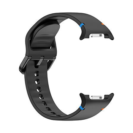 Samsung Galaxy Watch 8 44mm 40mm İle Uyumlu Metal Tokalı Spor Silikon Kordon