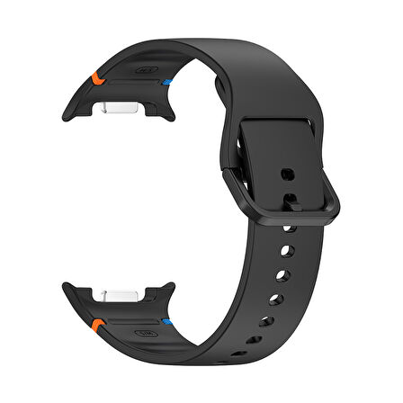 Samsung Galaxy Watch 8 44mm 40mm İle Uyumlu Metal Tokalı Spor Silikon Kordon