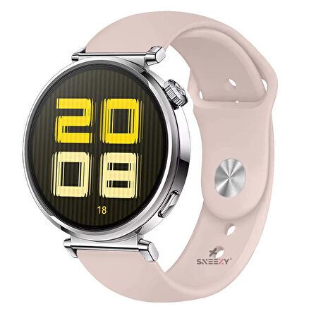Sneezy Huawei Watch GT5 41mm İle Uyumlu A Kalite Yumuşak PureLux Soft Silikon Kordon