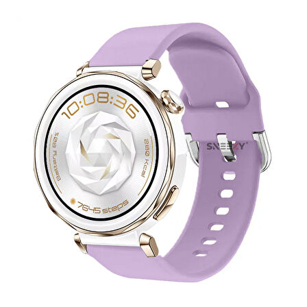 Huawei Watch GT5 Pro 42mm İle Uyumlu Yumuşak PureLux Soft Tokalı Silikon Kordon