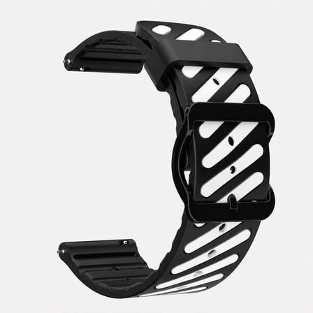 Huawei Watch GT 6 Pro 46 mm Uyumlu Çift Renkli Delikli Silikon Spor Kordon