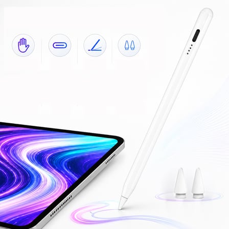 iPad 10. Nesil 10.9 inç ile Uyumlu NotePen Gen3 Stylus Kalem Avuç İçi Algılama Eğim Destekli