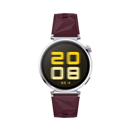 Sneezy Huawei Watch GT4 41mm İle Uyumlu Prism Metal Tokalı Soft Yumuşak Silikon Kordon