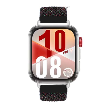 Huawei Watch Fit 4 Fit 4 Pro İle Uyumlu Metal Klipsli Solo Fiberlink Yumuşak Kumaş Örgü Kordon