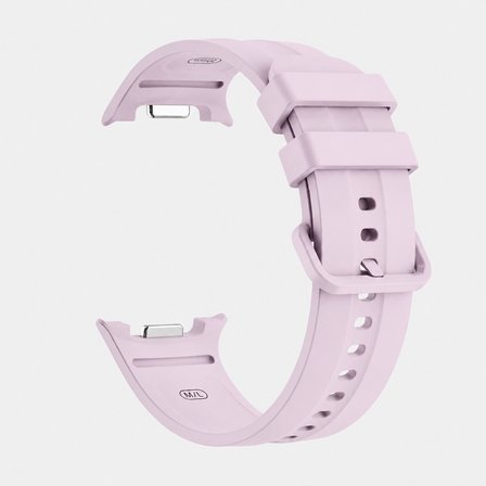 Samsung Galaxy Watch 9 44mm 40mm İle Uyumlu Oluklu Silikon Kordon Ayarlanabilir Spor Saat Kayışı