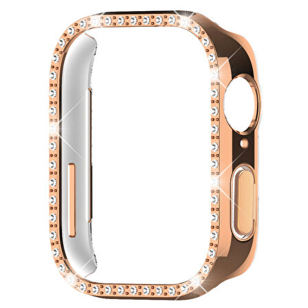 Huawei Watch Fit 3 İle Uyumlu Zarif Kristal Taşlı Kasa Koruyucu Kılıf
