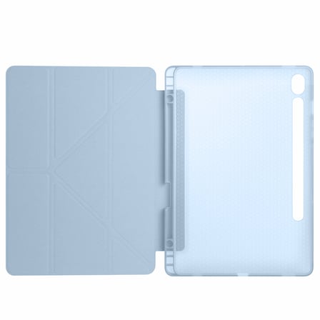 Samsung Galaxy Tab S10 FE 11 Inc SM-X520 Üçgen Katlanabilir Kalemlikli Yatay Dikey Standlı Kılıf