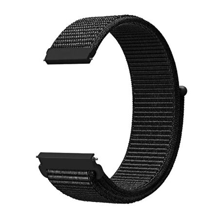 Huawei Watch GT6 Pro 46mm İle Uyumlu Ayarlanabilir Cırt Cırtlı Yumuşak Spor Kumaş Örgü Kordon