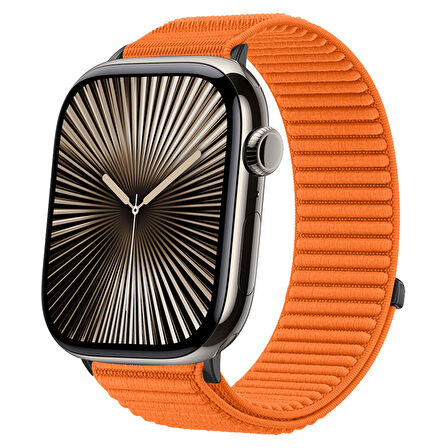 Apple Watch 42mm 44mm 45mm S10 46mm Ultra 49mm İle Uyumlu Naylon Spor Loop Kordon Rahat Dayanıklı