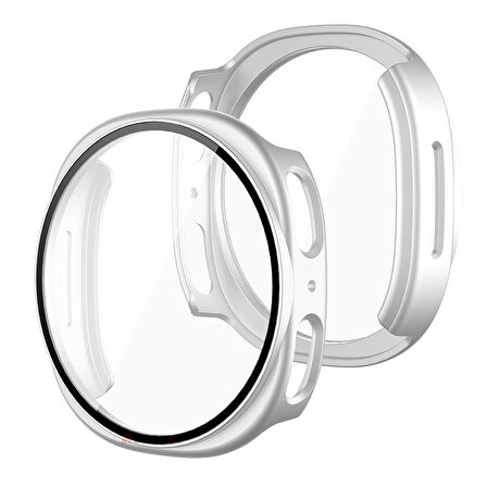 Samsung Galaxy Watch 8 44mm Uyumlu Kılıf Sert PC Kasa ve Ekran Koruyucu Kılıf
