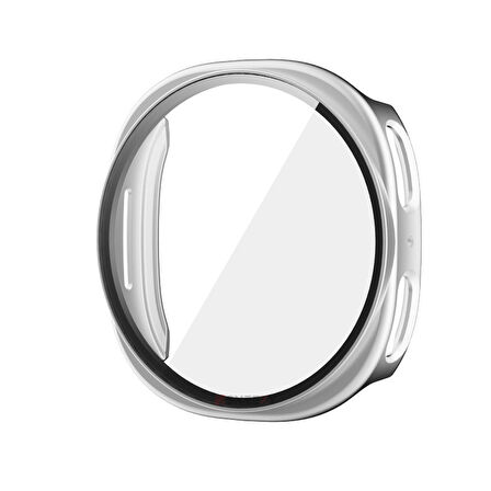 Samsung Galaxy Watch 8 44mm Uyumlu Kılıf Sert PC Kasa ve Ekran Koruyucu Kılıf