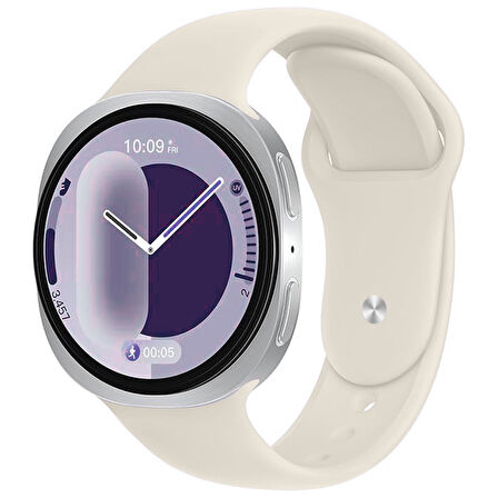 Samsung Galaxy Watch 8 44mm 40mm İle Uyumlu Klasik PureLux Soft Silikon Kordon