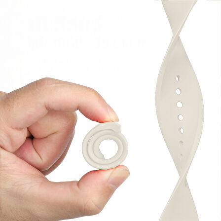 Samsung Galaxy Watch 8 44mm 40mm İle Uyumlu Klasik PureLux Soft Silikon Kordon