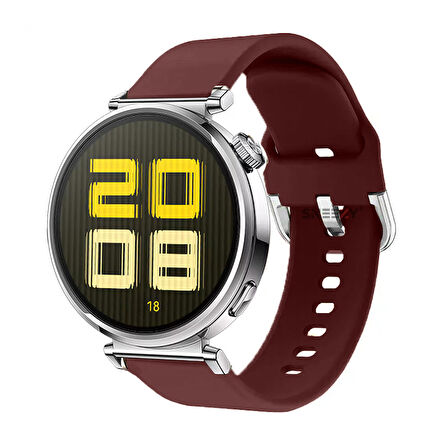 Huawei Watch GT5 41mm İle Uyumlu A Kalite Yumuşak PureLux Soft Tokalı Silikon Kordon