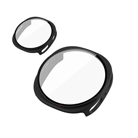 Samsung Galaxy Watch 8 44mm Uyumlu Kılıf Sert PC Kasa ve Ekran Koruyucu Kılıf