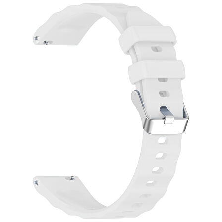 Sneezy Huawei Watch GT4 41mm İle Uyumlu SoftFlex Metal Tokalı Spor Silikon Akıllı Saat Kordonu