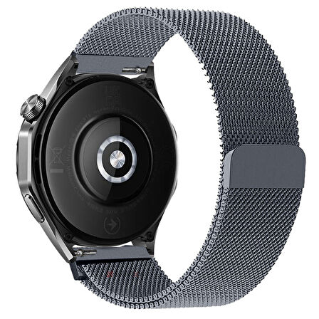 Huawei Watch GT6 Pro 46mm Uyumlu Manyetik Milanese Loop Metal Kordon 