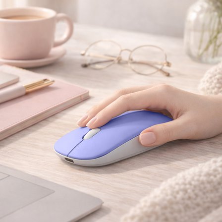 MacBook iPad Uyumlu Bluetooth Şarjlı Mouse USB Dongle Şarj Kablosu Dahil Sessiz İnce ve Taşınabilir