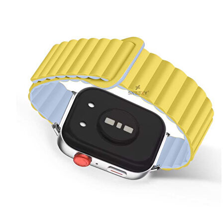 Redmi Watch 5 Active Redmi 5 Lite Uyumlu Kordon Harmony Duo Magnetik Silikon Kordon