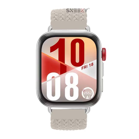 Huawei Watch Fit 4 Fit 4 Pro İle Uyumlu Metal Klipsli Solo Fiberlink Yumuşak Kumaş Örgü Kordon