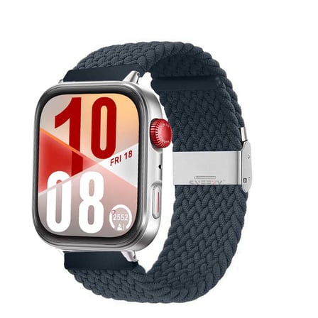 Huawei Watch Fit 4 Fit 4 Pro İle Uyumlu Metal Klipsli Solo Fiberlink Yumuşak Kumaş Örgü Kordon