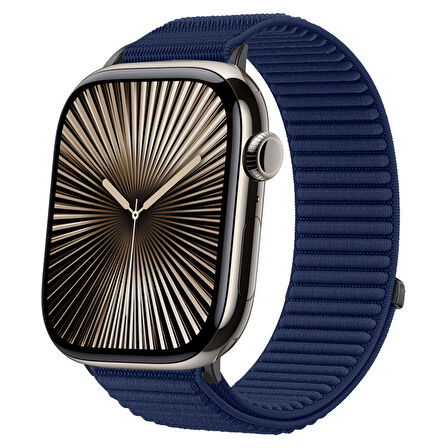 Apple Watch 42mm 44mm 45mm S10 46mm Ultra 49mm İle Uyumlu Naylon Spor Loop Kordon Rahat Dayanıklı