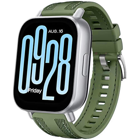 Redmi Watch 5 Active Redmi 5 Lite ile Uyumlu Metal Tokalı Dikiş Detaylı Şık Dokuma Silikon Kordon