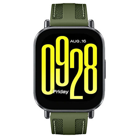 Redmi Watch 5 Active Redmi 5 Lite ile Uyumlu Metal Tokalı Dikiş Detaylı Şık Dokuma Silikon Kordon
