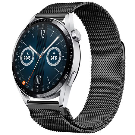 Huawei Watch GT3 46mm GT3 Pro 46mm Gt2 46mm Gt2 Pro 46mm Uyumlu Manyetik Milanese Loop Metal Kordon