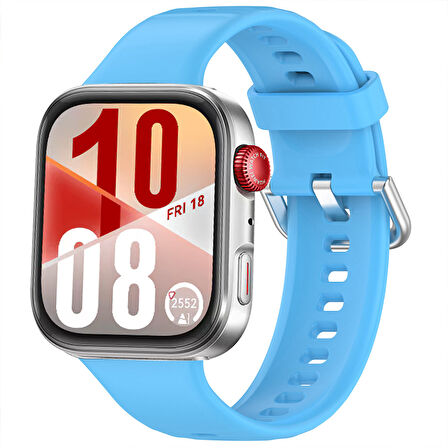 Huawei Watch Fit 4 Fit 4 Pro İle Uyumlu Metal Tokalı Yumusaş Soft Silikon Kordon Kayış