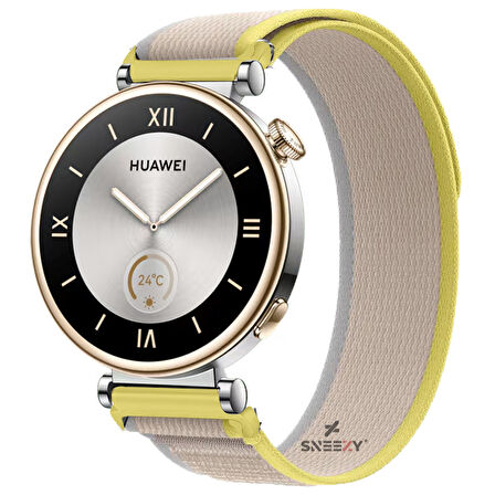 Huawei Watch GT4 41mm Uyumlu Kordon Trail Loop Cırtlı Yumuşak Kumaş Şık Kordon