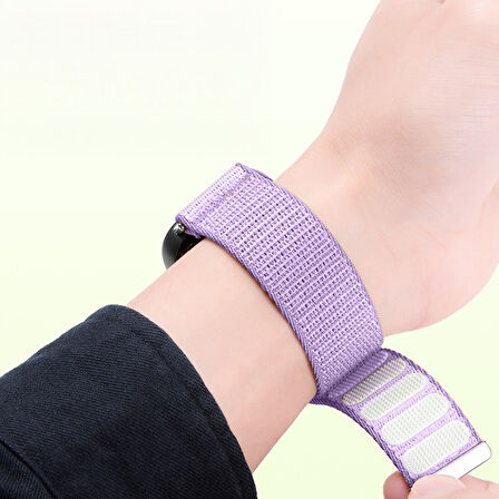 Samsung Galaxy Watch 8 44mm 40mm 47mm İle Uyumlu Naylon Spor Loop Kordon Ayarlanabilir Rahat ve Dayanıklı