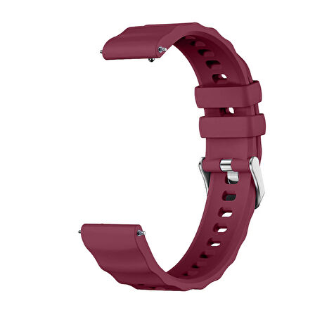 Sneezy Huawei Watch GT6 41mm İle Uyumlu SoftFlex Metal Tokalı Spor Silikon Akıllı Saat Kordonu