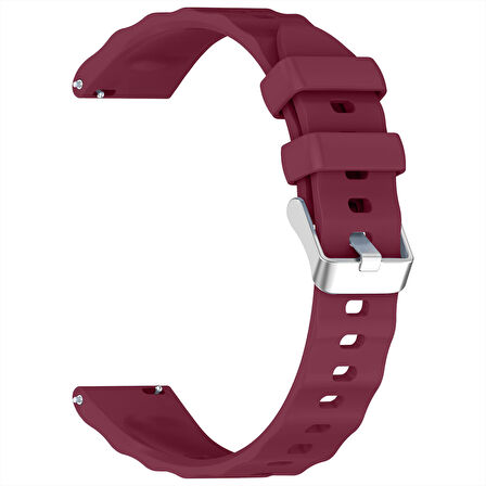 Sneezy Huawei Watch GT6 41mm İle Uyumlu SoftFlex Metal Tokalı Spor Silikon Akıllı Saat Kordonu