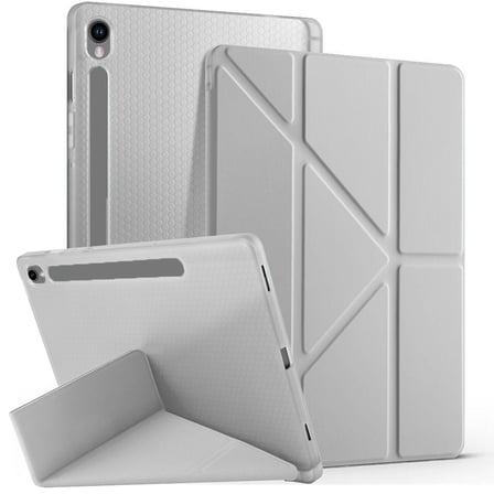 Samsung Galaxy Tab S10 FE 11 Inc SM-X520 Üçgen Katlanabilir Kalemlikli Yatay Dikey Standlı Kılıf